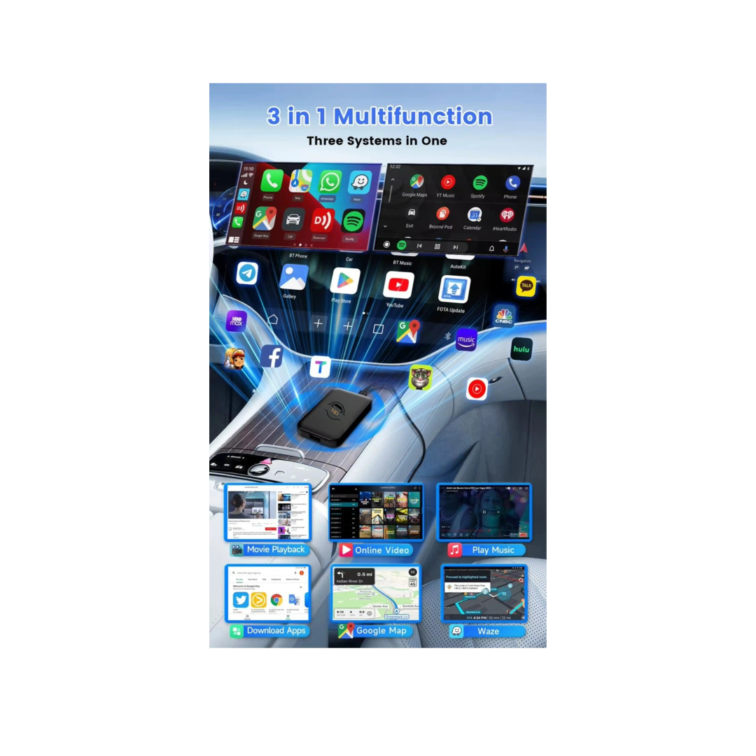 Multimedia CarPlay Box - Stream YouTube, Netflix